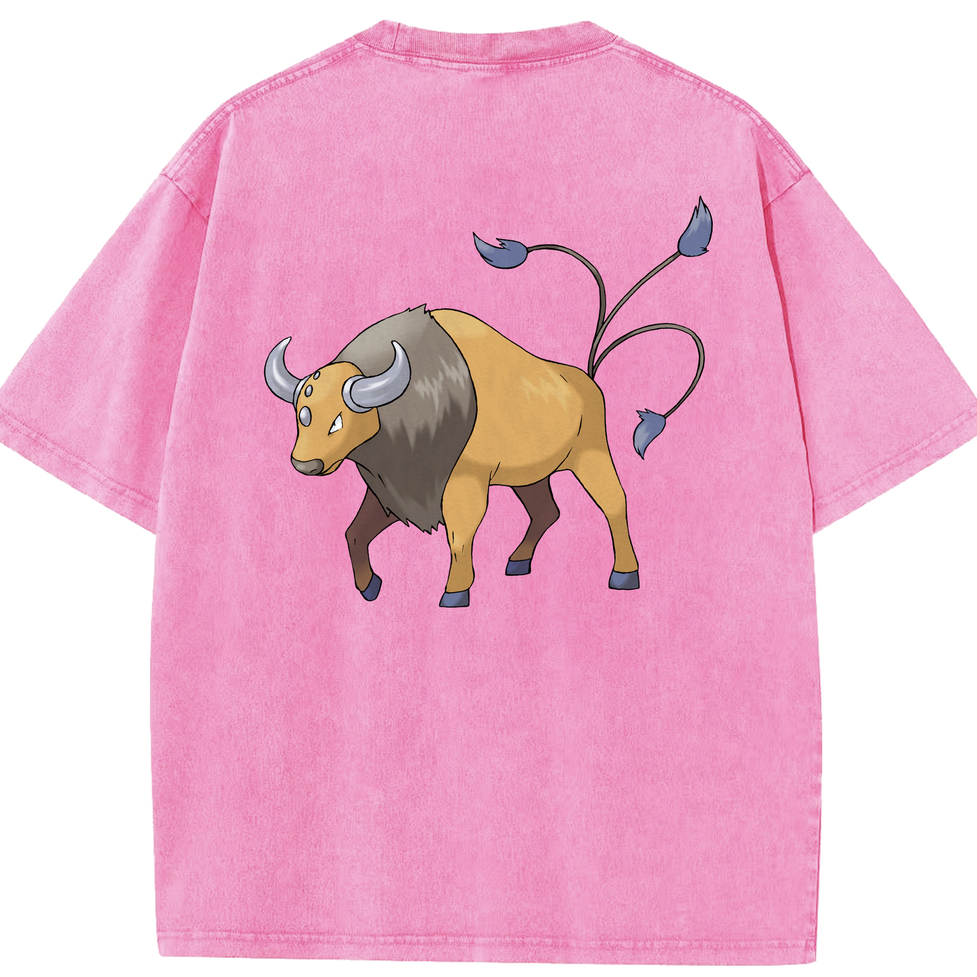 （画像用） ポケットモンスター Pokémon 綿100% ヴィンテージ風 半袖Tシャツ（背面プリント）